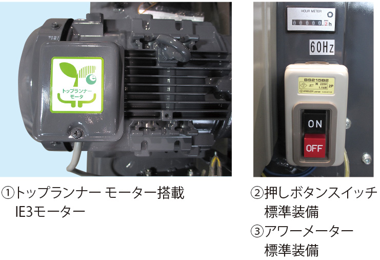 食品機械用潤滑油注入コンプレッサー